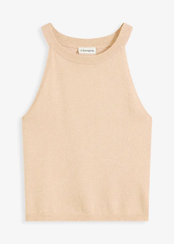Top en maille métallisée, bonprix