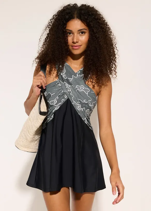 Robe de bain à effet croisé, bonprix