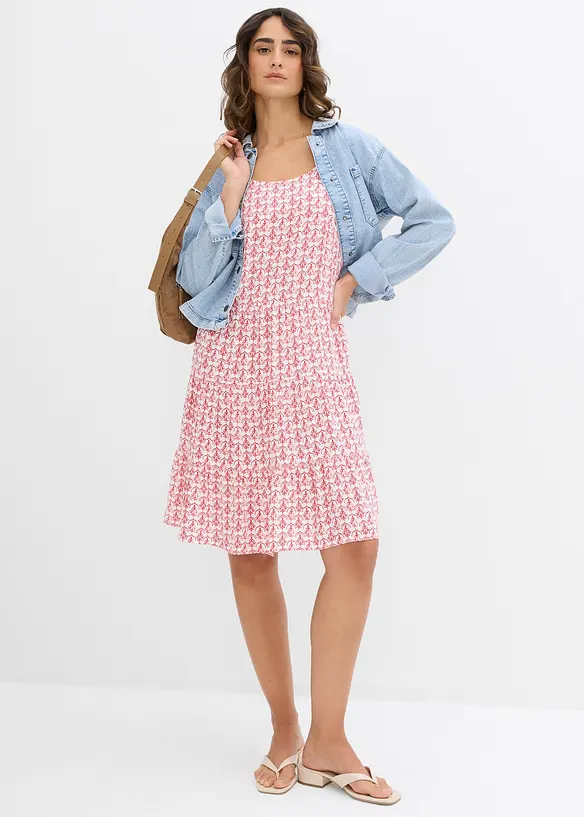 Robe fluide en viscose à fines bretelles, bonprix