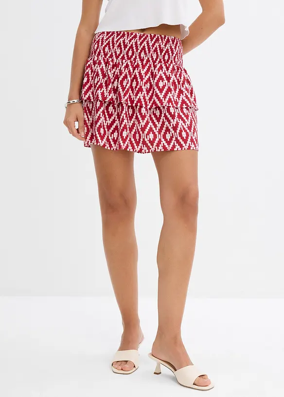 Mini-jupe en viscose fluide, bonprix