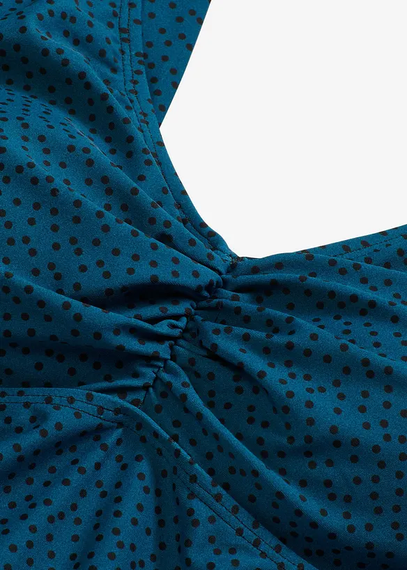 Tankini long (ens. 2 pces) avec base en zigzag, bonprix