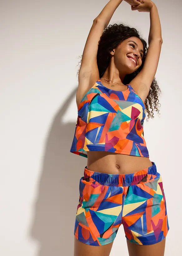 Tankini (ens. 2 pces) avec short, bonprix