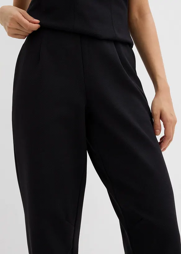 Pantalon en maille piquée, longueur cheville, bonprix