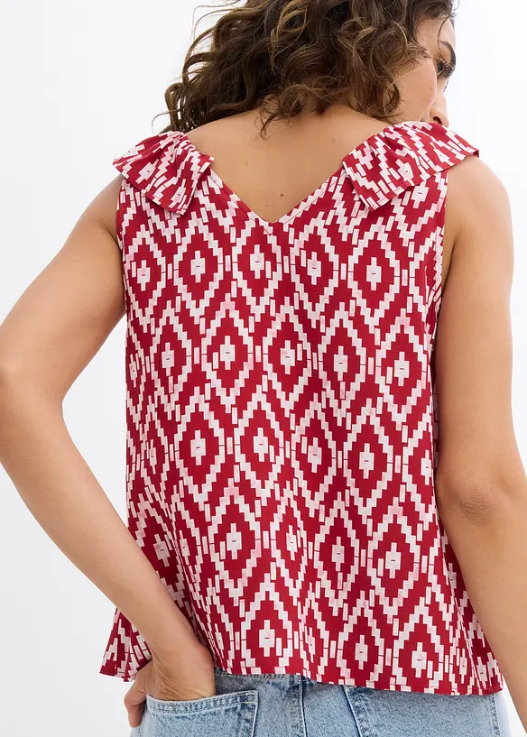 Blouse sans manches en viscose fluide, bonprix