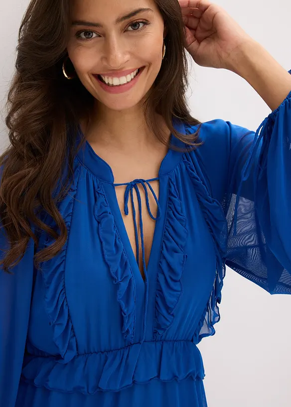 Robe-tunique à volants, bonprix