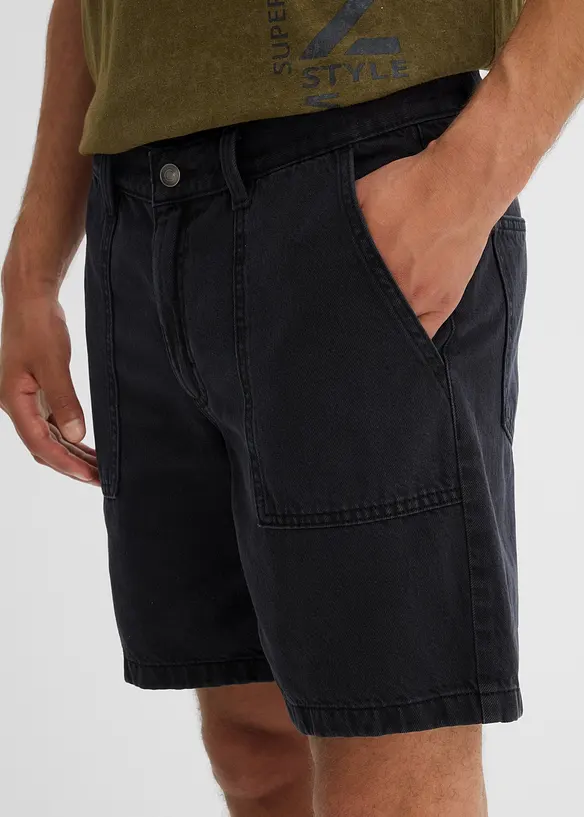 Short en twill 100% coton, loose, bonprix