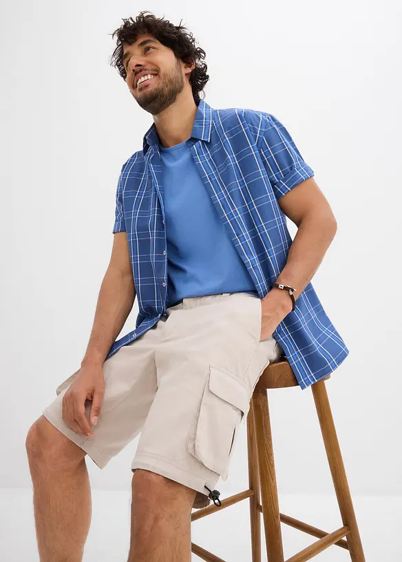 Bermuda cargo à taille élastiquée, Regular, bonprix