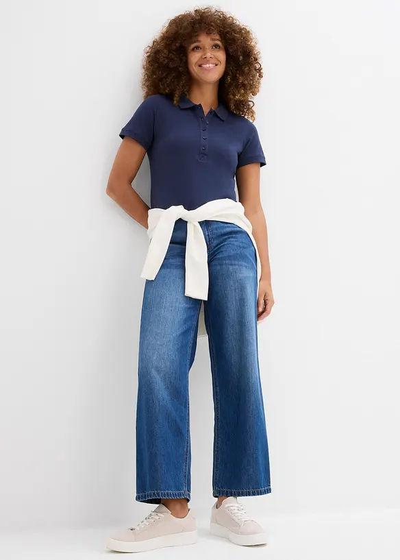 Polo en maille piquée 100% coton, bonprix