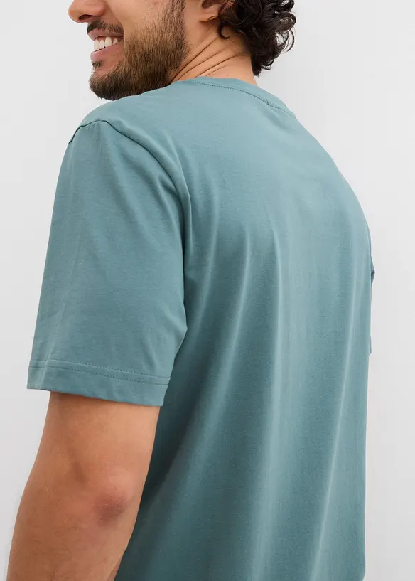 Lot de 2 T-shirts 100% coton, bonprix