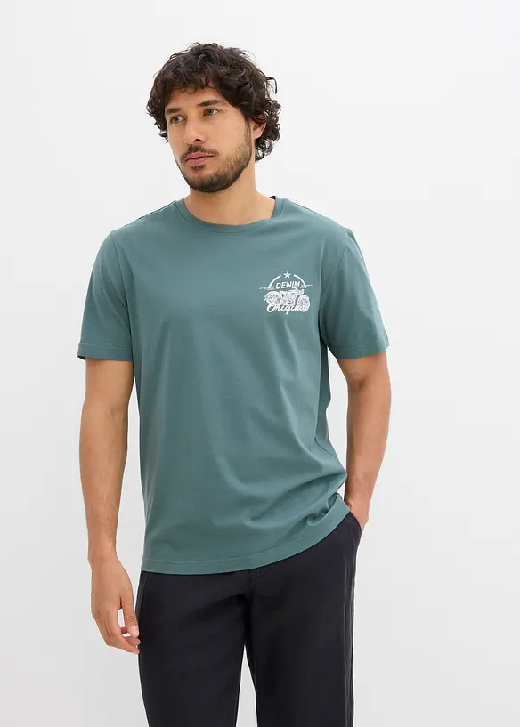 Lot de 2 T-shirts 100% coton, bonprix