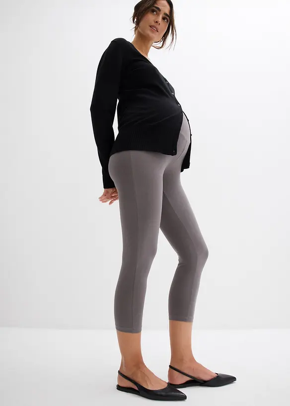 Lot de 2 leggings de grossesse, longueur 3/4, bonprix