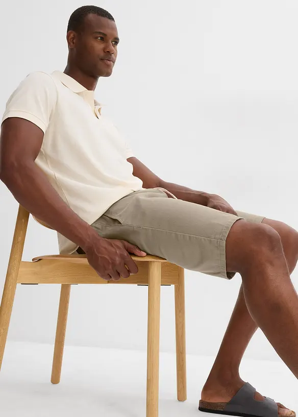 Bermuda 100% coton à taille élastiquée, Regular, bonprix