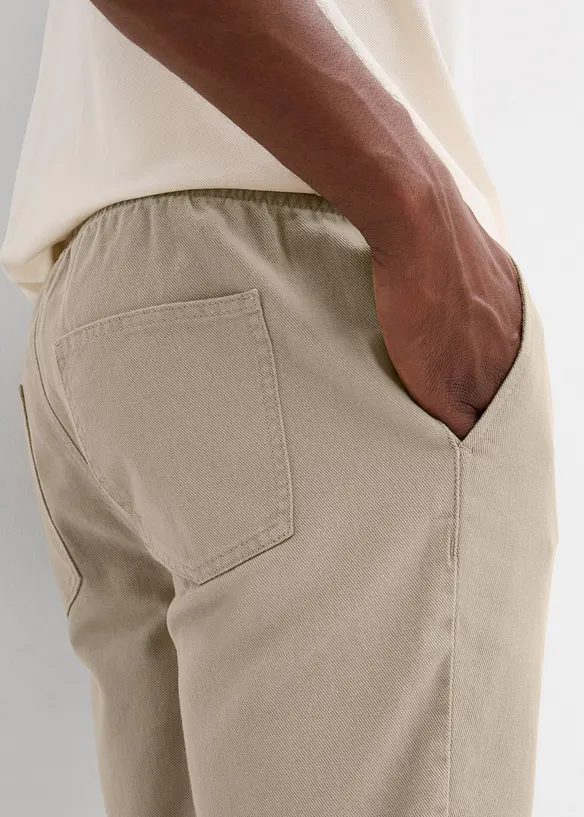 Bermuda 100% coton à taille élastiquée, Regular, bonprix