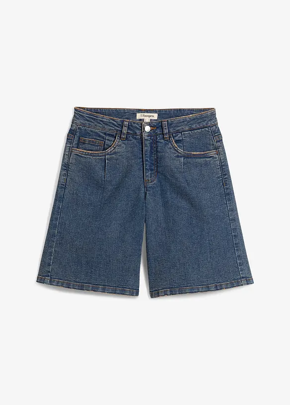 Bermuda en jean, taille mi-haute, bonprix