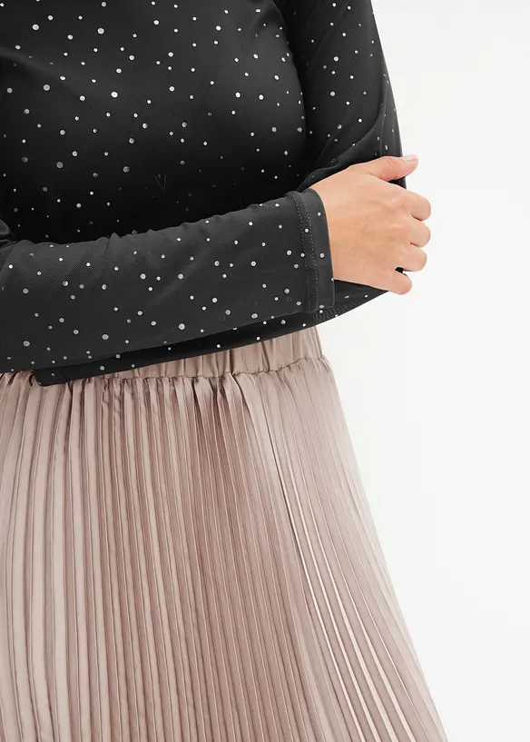 T-shirt en mesh brillant, bonprix