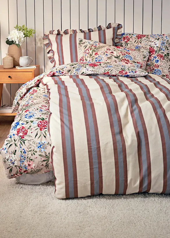 Parure de lit à imprimé floral, bonprix