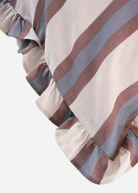 Parure de lit ray&eacute;e &agrave; volants, bonprix