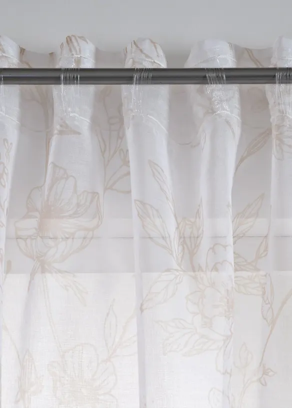 Voilage avec polyester recyclé (1 pce), bonprix