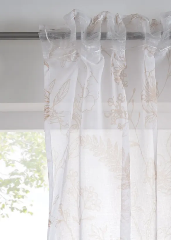 Voilage avec polyester recyclé (1 pce), bonprix