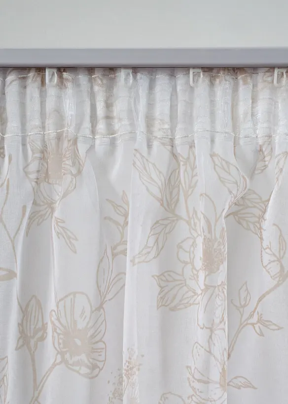 Voilage avec polyester recyclé (1 pce), bonprix