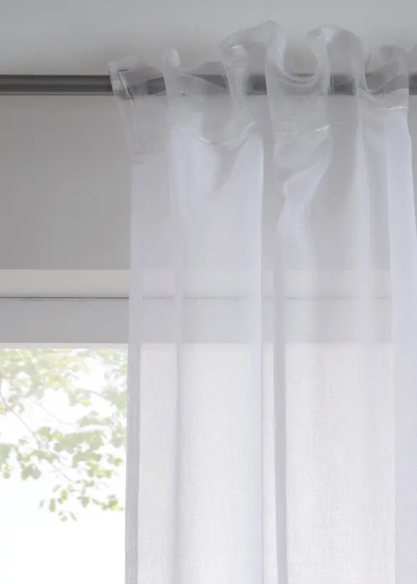 Voilage avec polyester recyclé (1 pce), bonprix