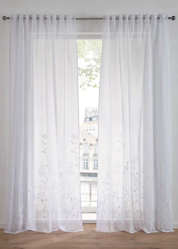 Voilage avec polyester recyclé (1 pce), bonprix