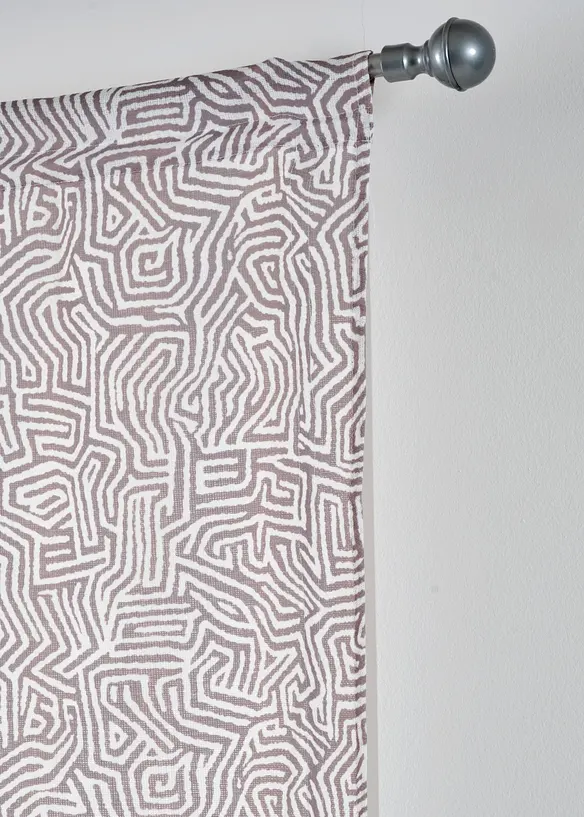 Store plissé à imprimé graphique, bonprix