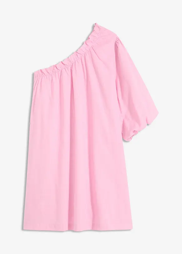 Robe en coton à encolure asymétrique, bonprix