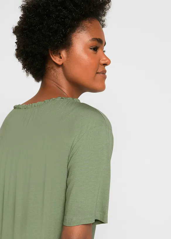 T-shirt tunique en viscose extensible, bonprix