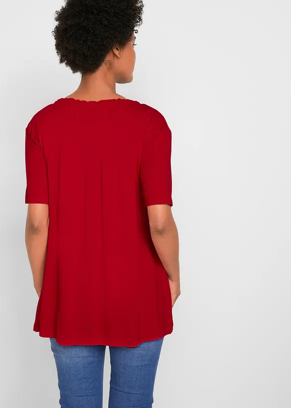 T-shirt tunique en viscose extensible, bonprix