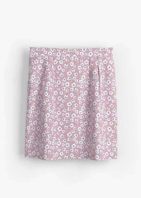 Mini-jupe en viscose fluide, bonprix