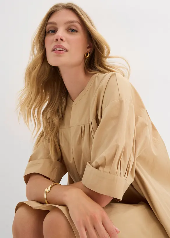 Robe caftan oversize 100% coton, bonprix