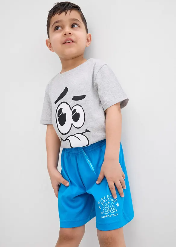 Lot de 2 bermudas jersey 100% coton, bonprix