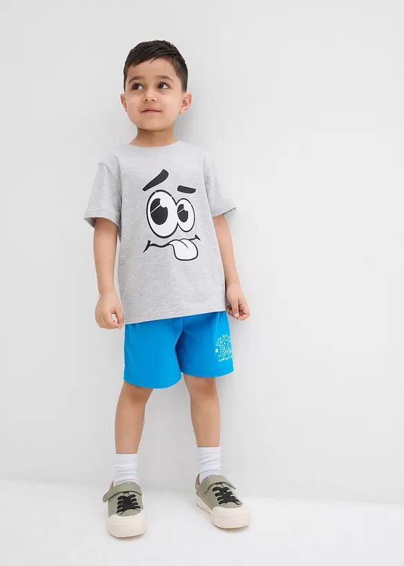 Lot de 2 bermudas jersey 100% coton, bonprix