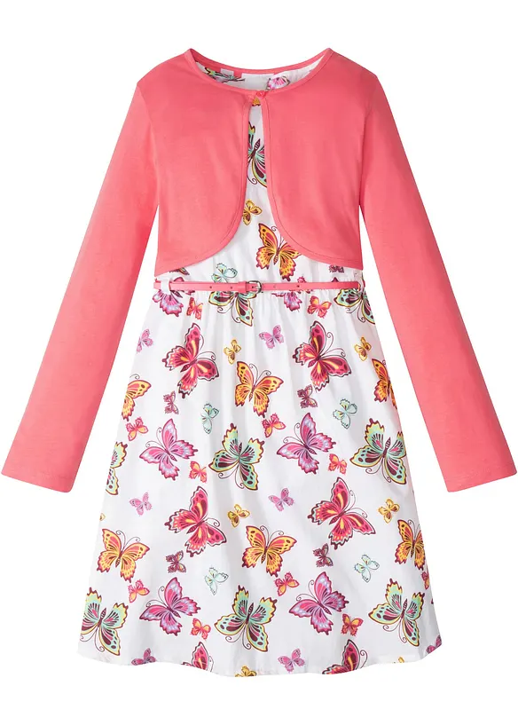 Robe + ceinture + boléro (ens. 3 pces), bonprix