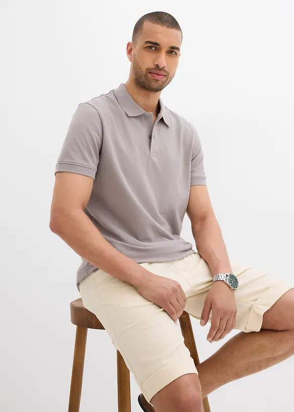 Polo en maille piquée 100% coton, bonprix