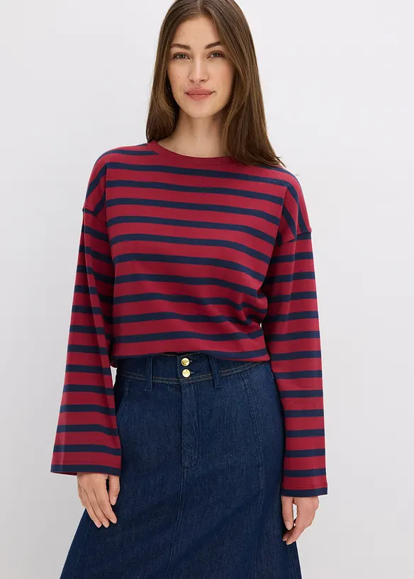 T-shirt marinière 100% coton, bonprix