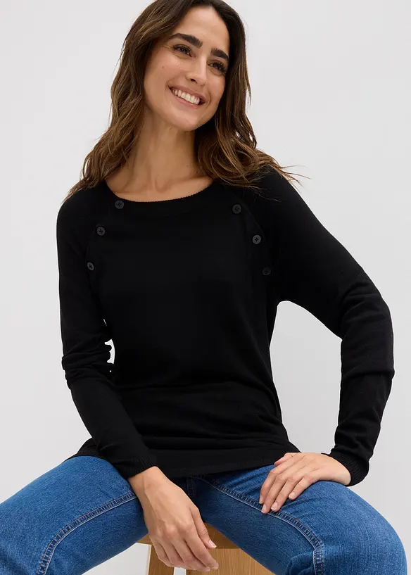 Pull de grossesse et d’allaitement en fine maille, bonprix