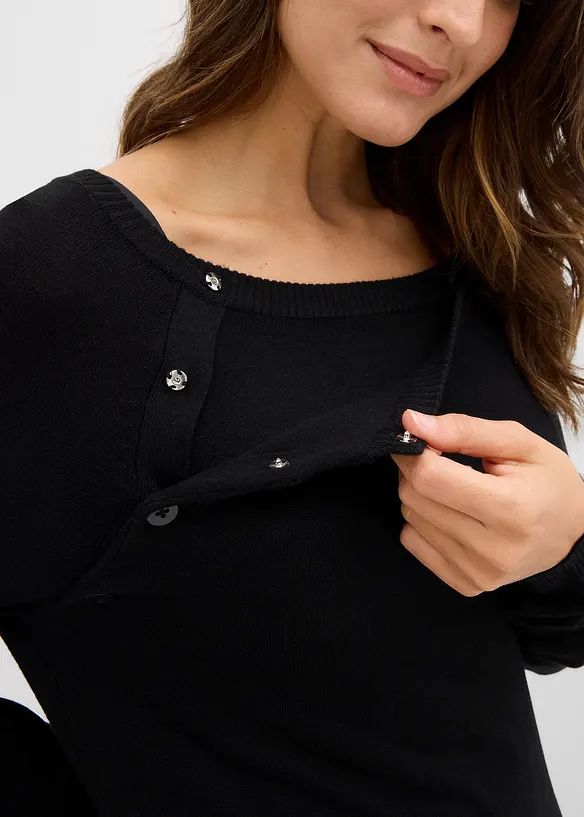 Pull de grossesse et d’allaitement en fine maille, bonprix