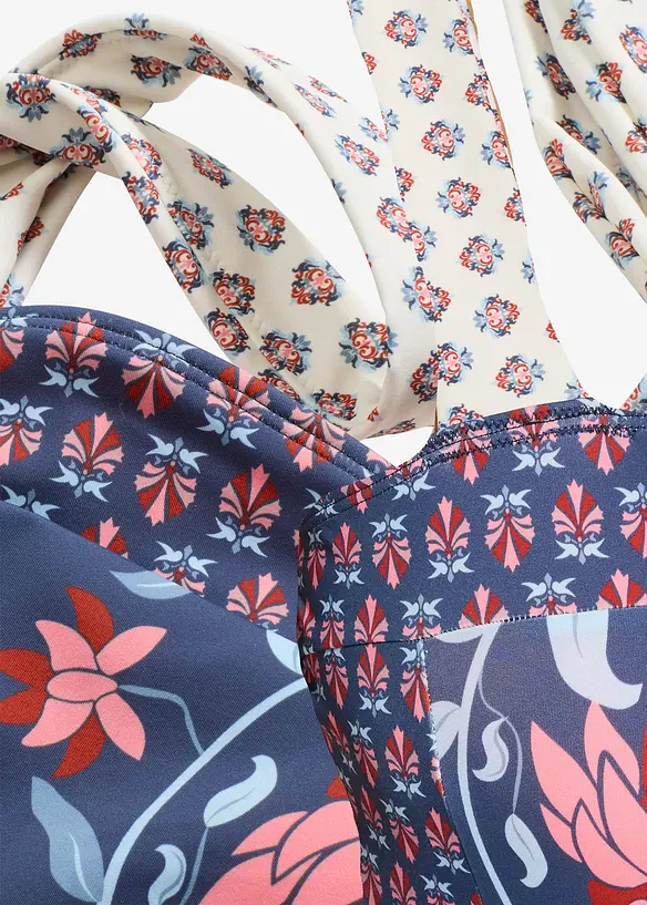 Maillot 1 pièce bandeau avec bretelles larges, bonprix