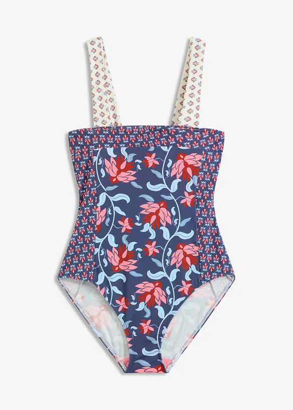 Maillot 1 pièce bandeau avec bretelles larges, bonprix