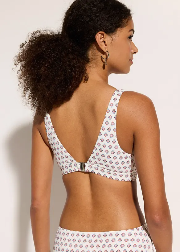 Haut de bikini brassière avec col en V, bonprix