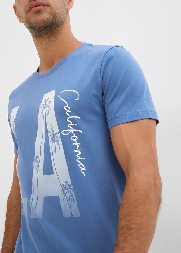 T-shirt Slim 100% coton, bonprix