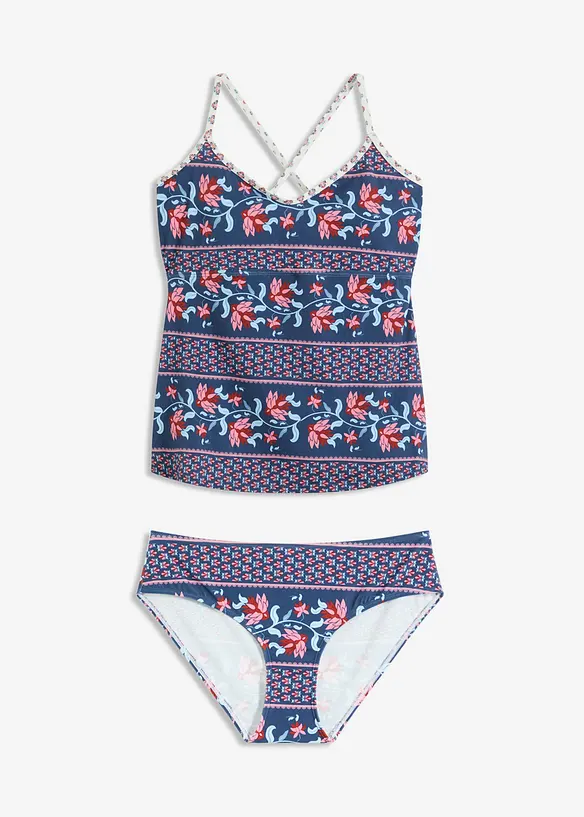Tankini (ens. 2 pces) à bretelles croisées, bonprix