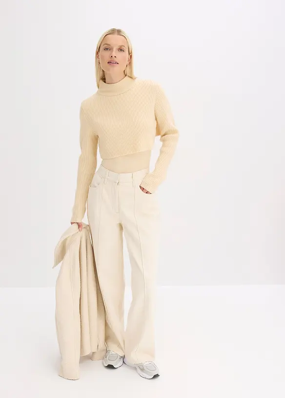 Pull à effet superposé, bonprix