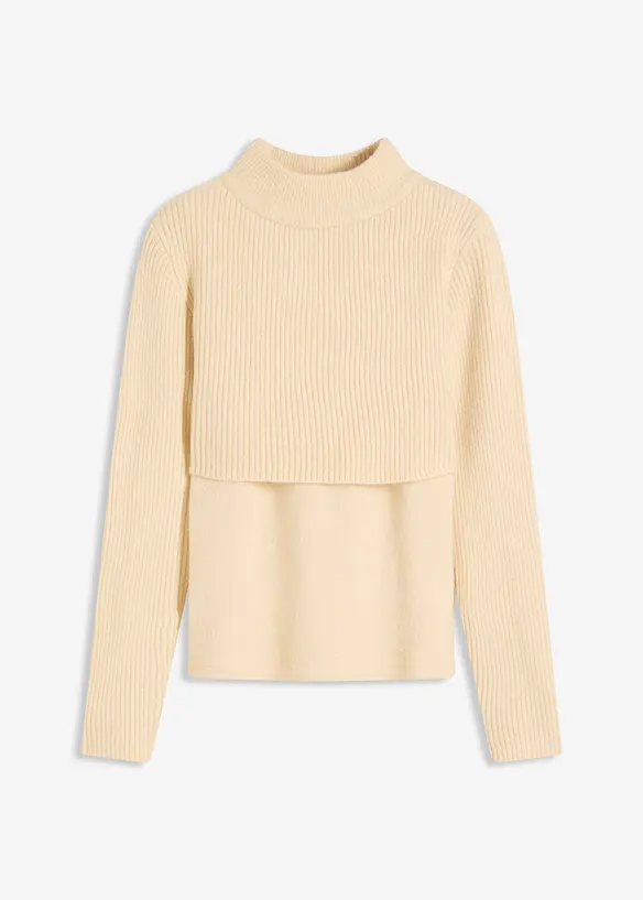 Pull à effet superposé, bonprix