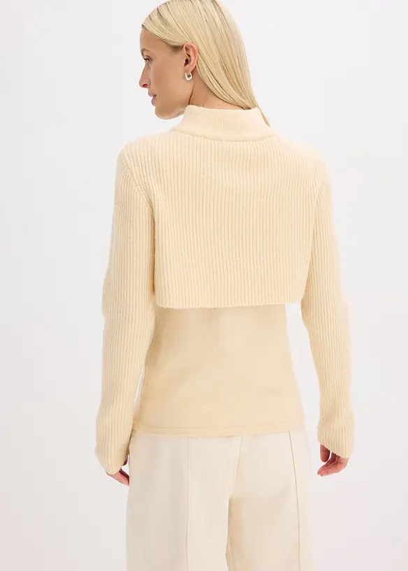 Pull à effet superposé, bonprix