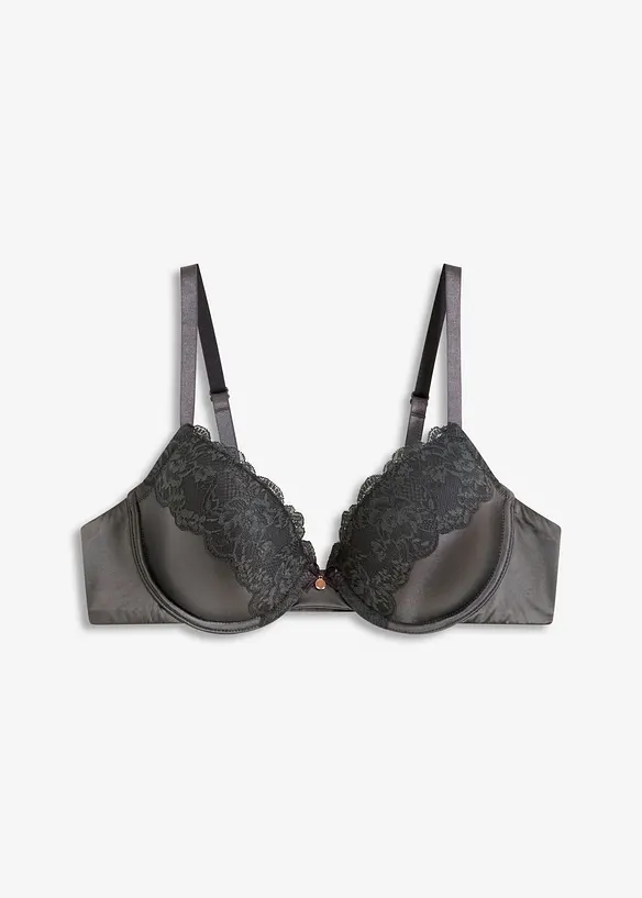 Soutien-gorge à coques satin et dentelle, bonprix