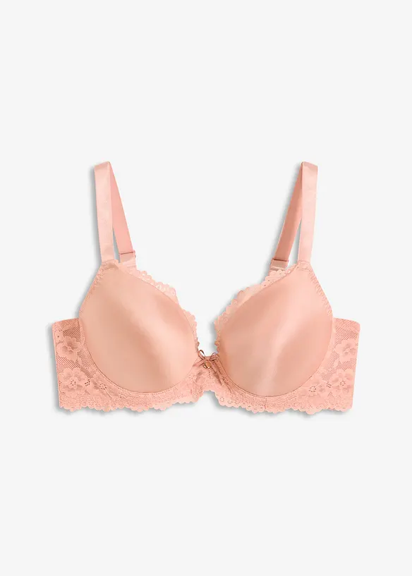 Soutien-gorge push-up avec bonnets satinés, bonprix