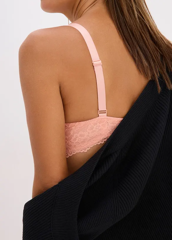 Soutien-gorge push-up avec bonnets satinés, bonprix